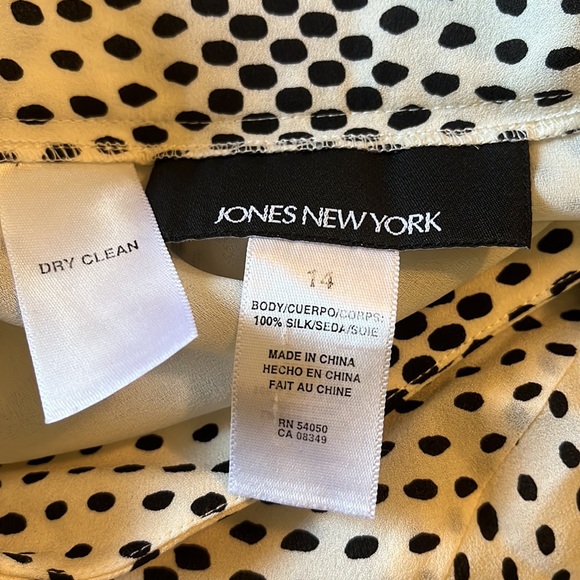 Jones NY Size 14 Polka Dot Maxi-Skirt Fully Lined Timeless Feminine $119 NEW - Picture 10 of 16